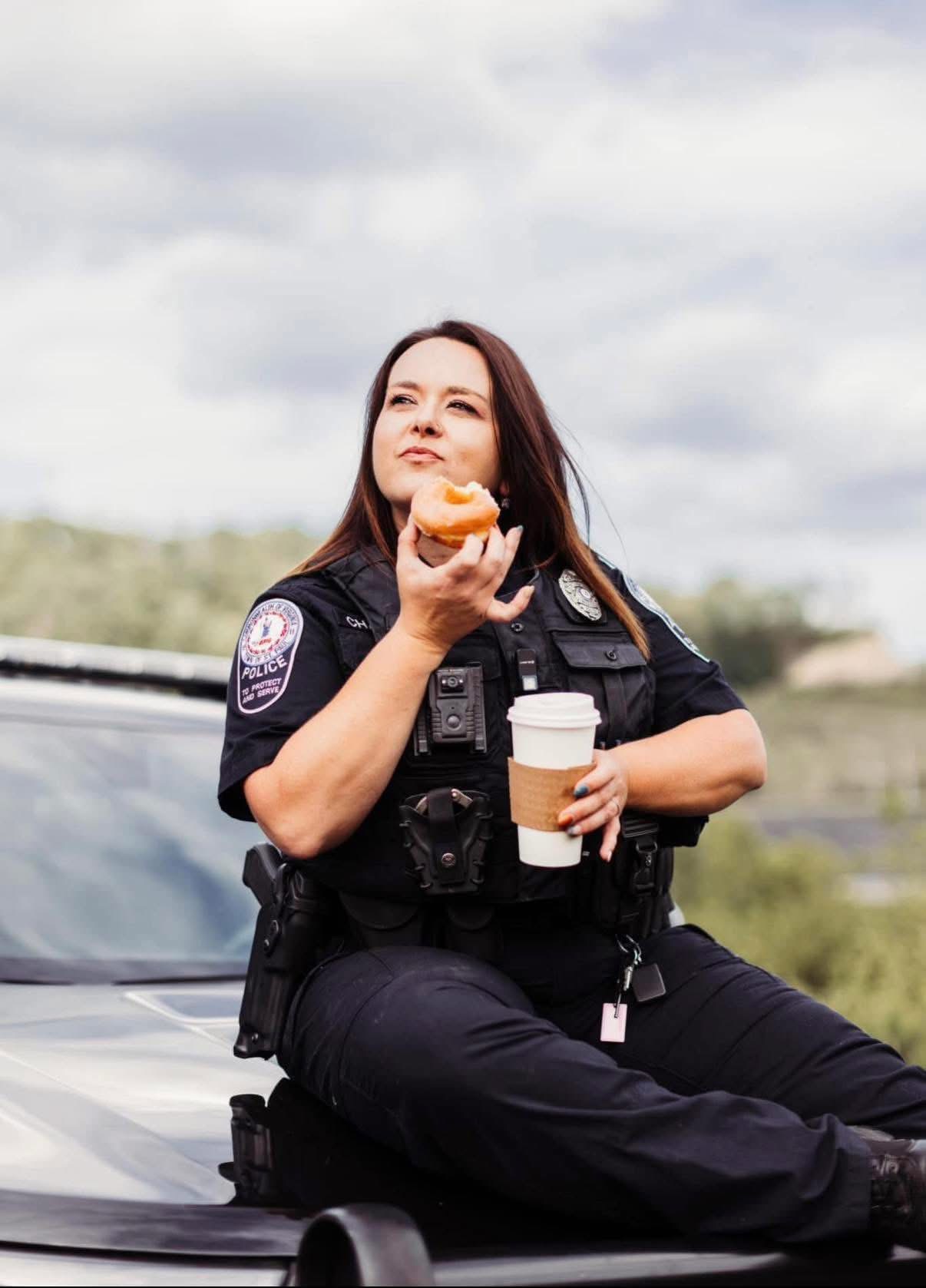 Dixie in her police uniform